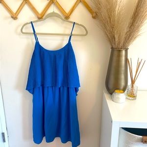 Tiered blue dress, size Medium, Massimo brand form Target.